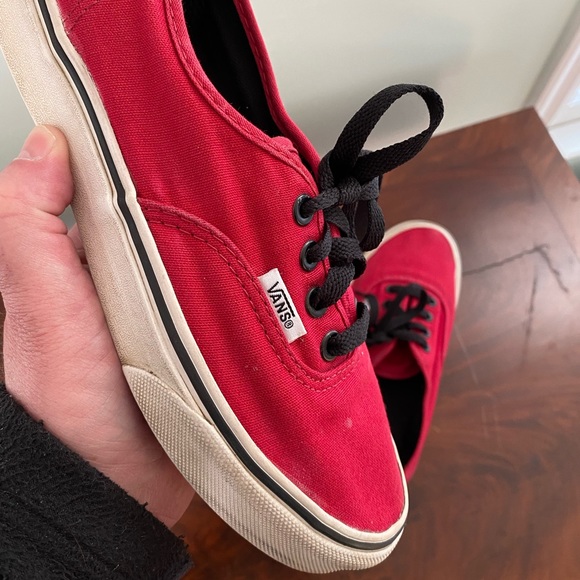 Vans Red Lace Up Shoes M 4.5 / W 6.0 - Picture 8 of 15